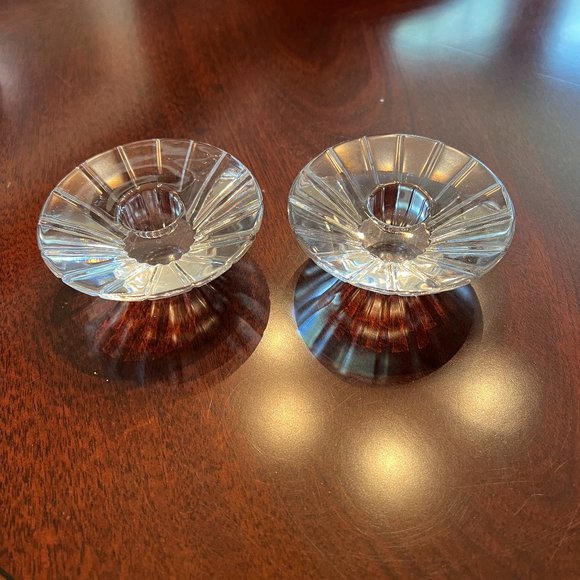 Crystal Candle Holders - Set of 2 - Picture 3 of 5